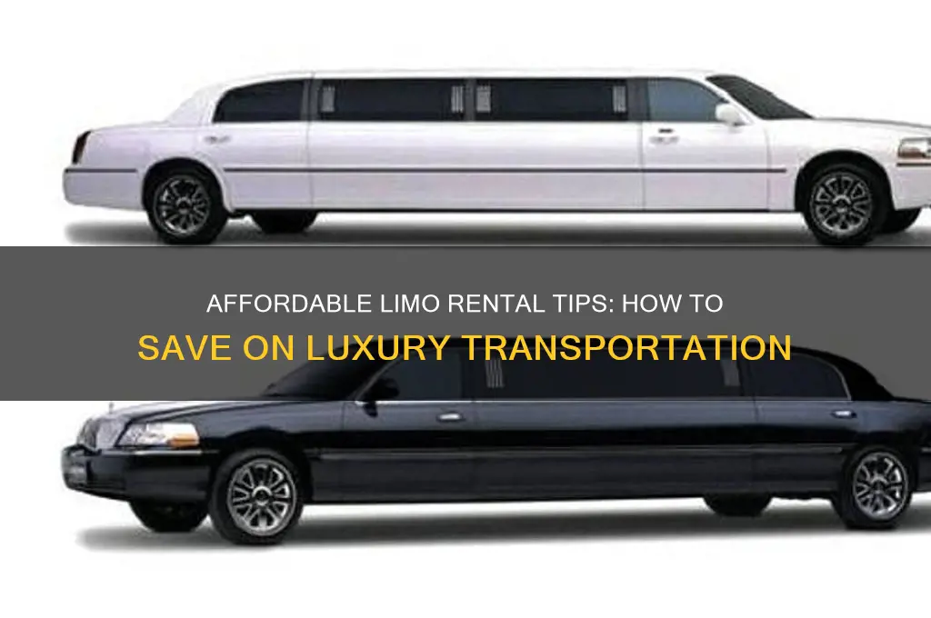 how to rent a limo for cheap