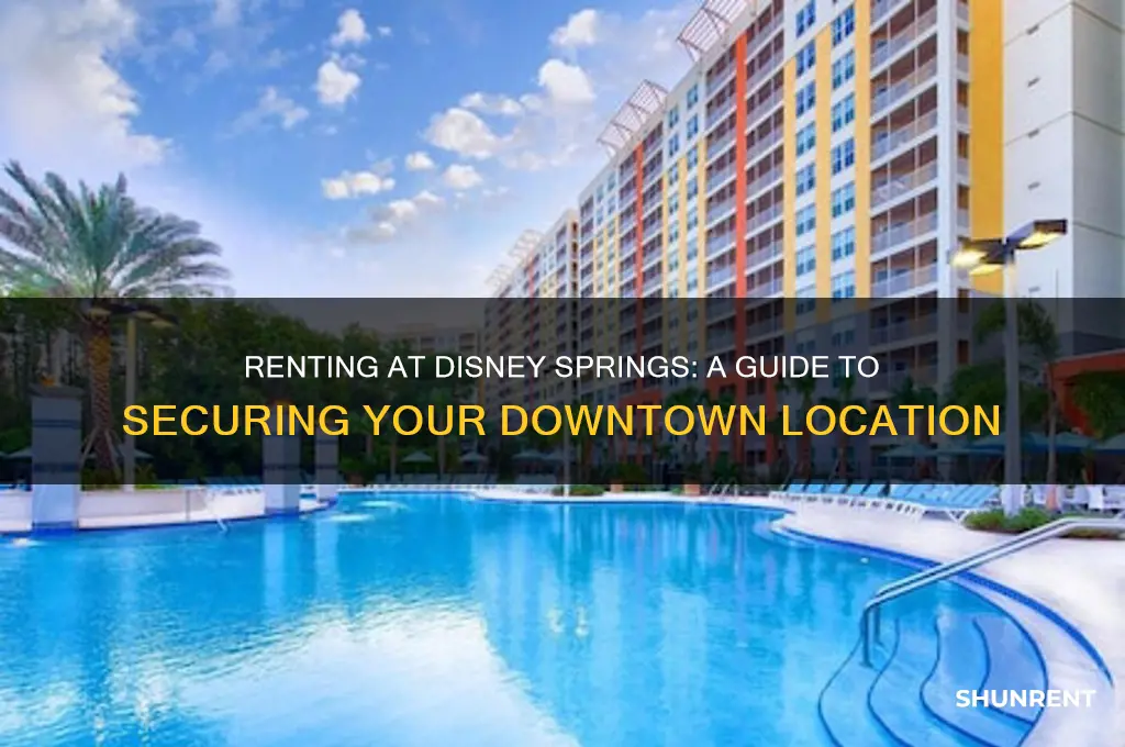 how to rent a location at disney springs down downtown