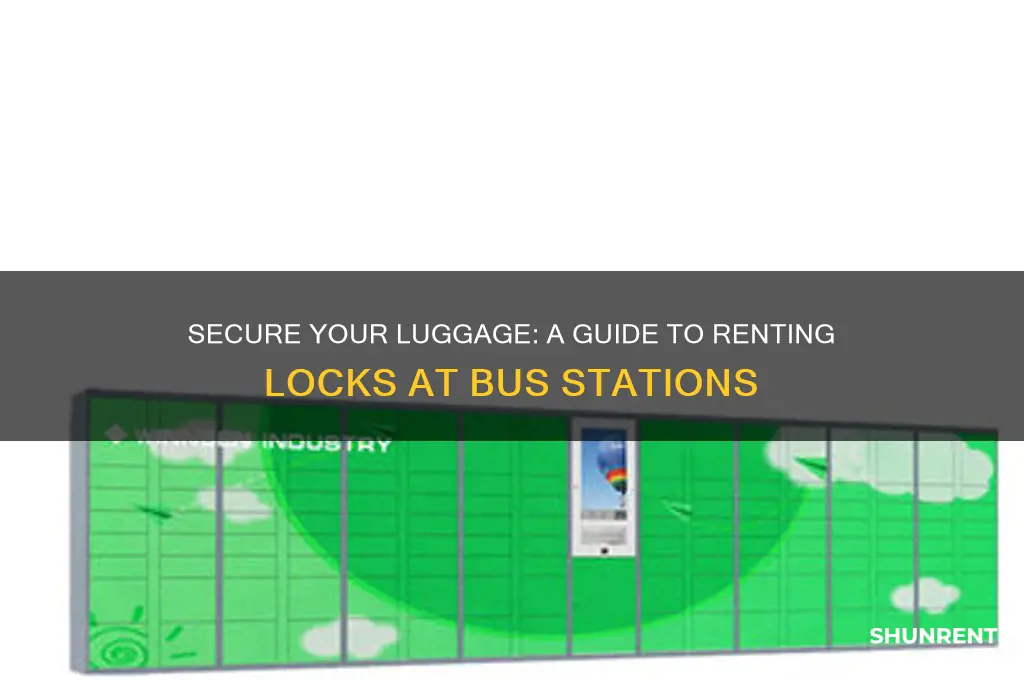how to rent a lock at a bus station