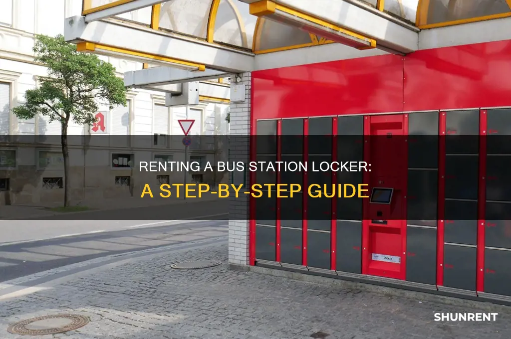 how to rent a locker at a bus station