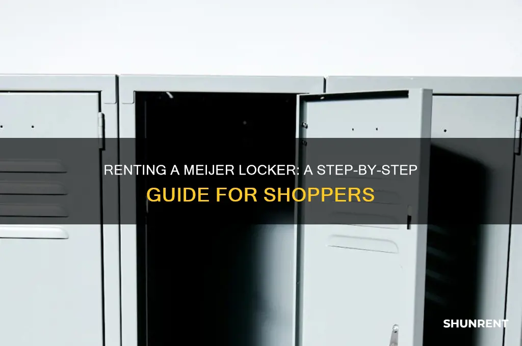 how to rent a locker at meijer