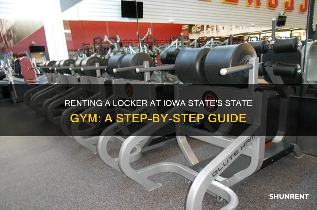 how to rent a locker at state gym iowa state