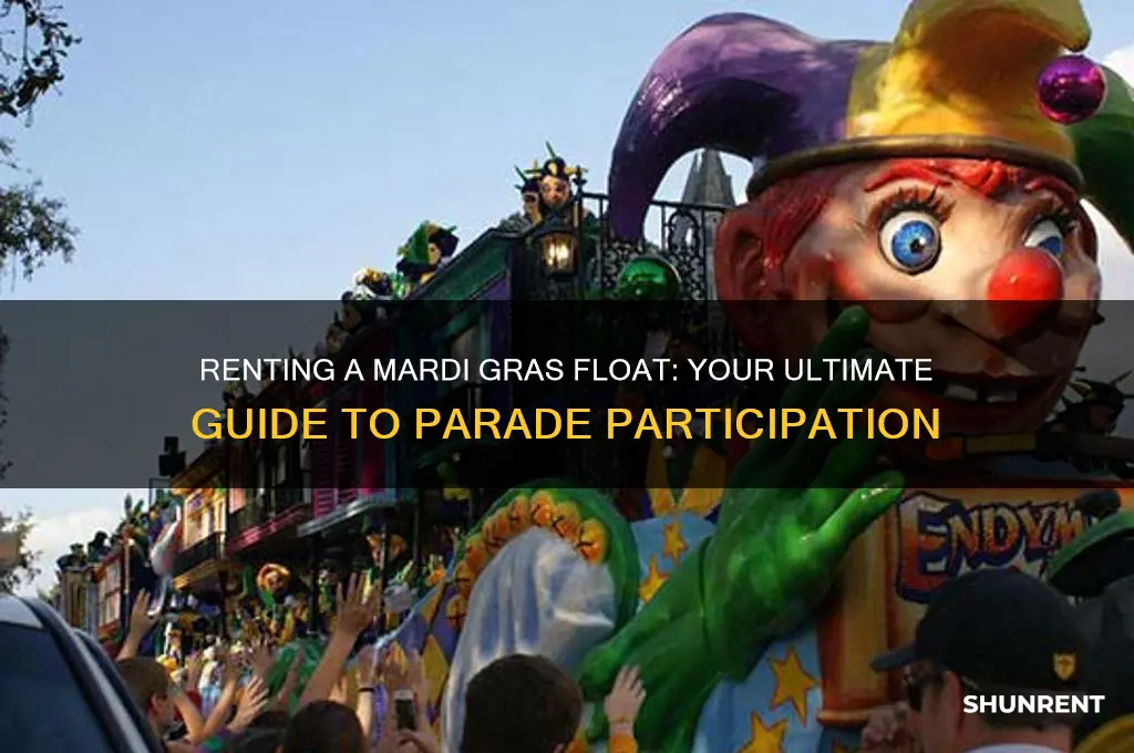 how to rent a mardi gras float