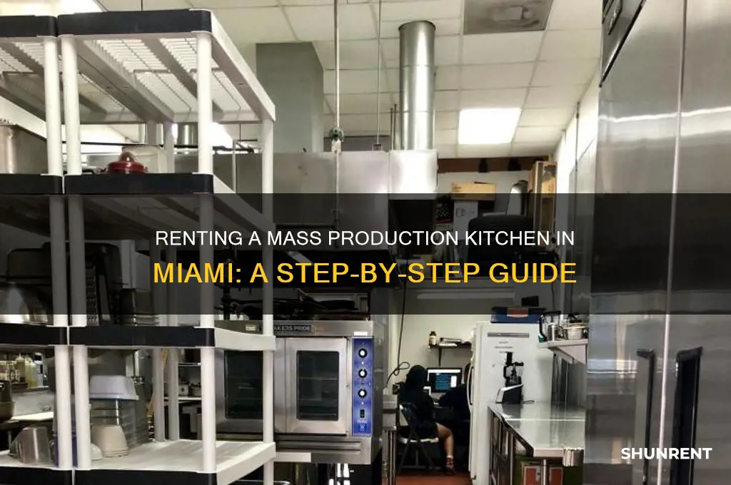 how to rent a mass production kitchen in miami florida