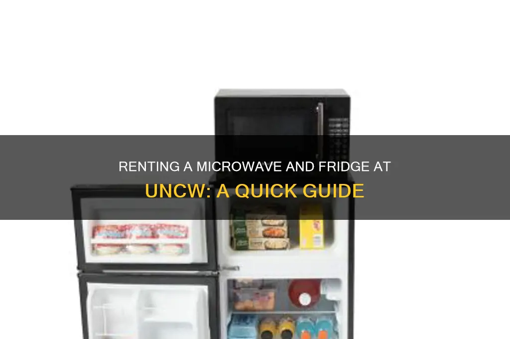 how to rent a microwave and fridge ar uncw