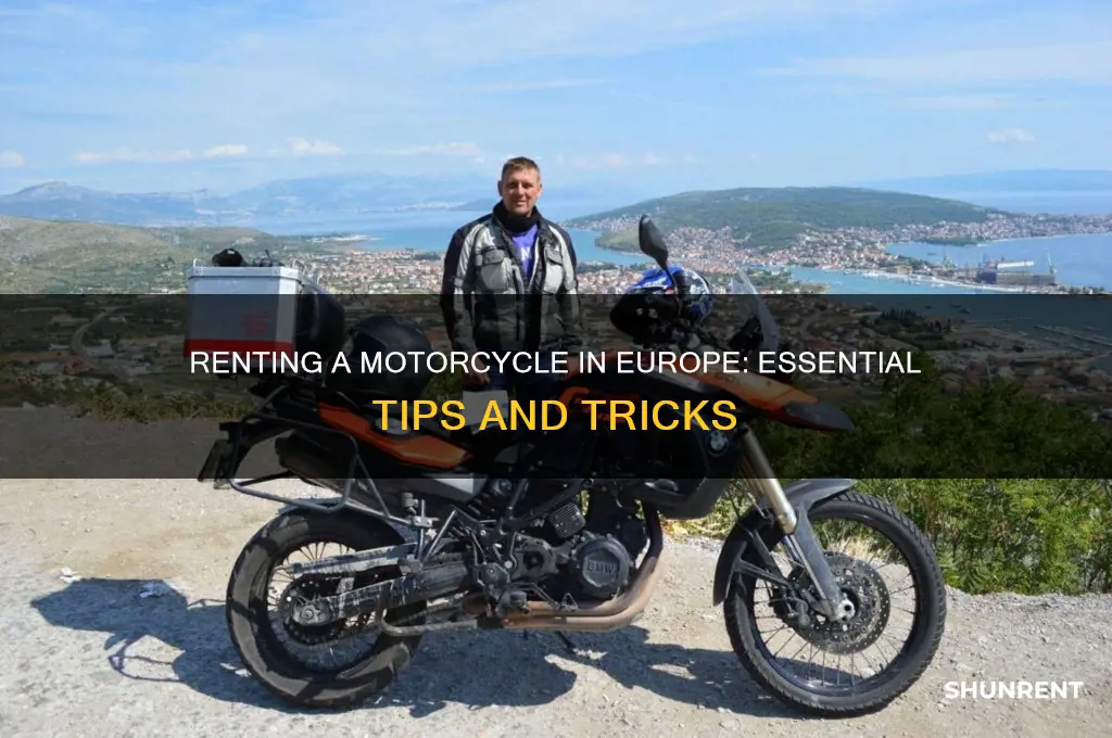 how to rent a motorccle in europe