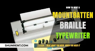 Renting a Mountbatten Braille Typewriter: A Step-by-Step Guide