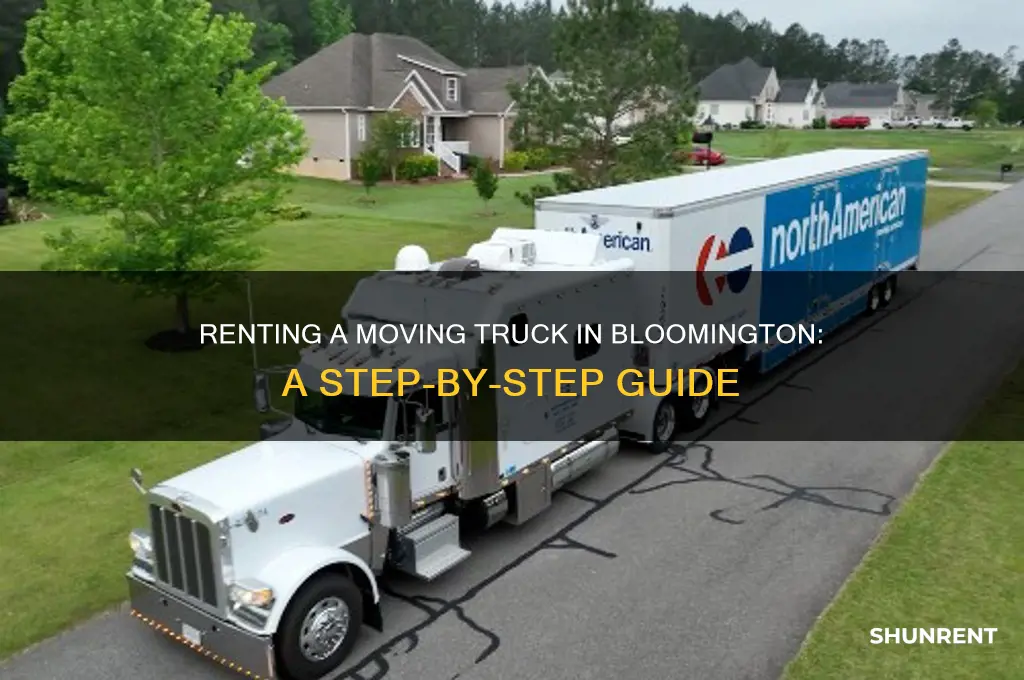 how to rent a moving truck bloomington