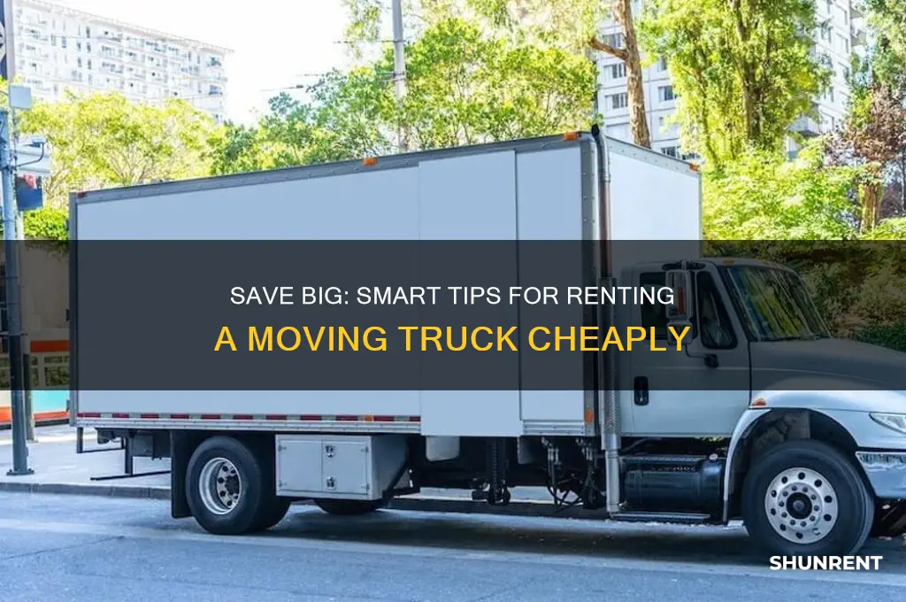 how to rent a moving truck for cheap