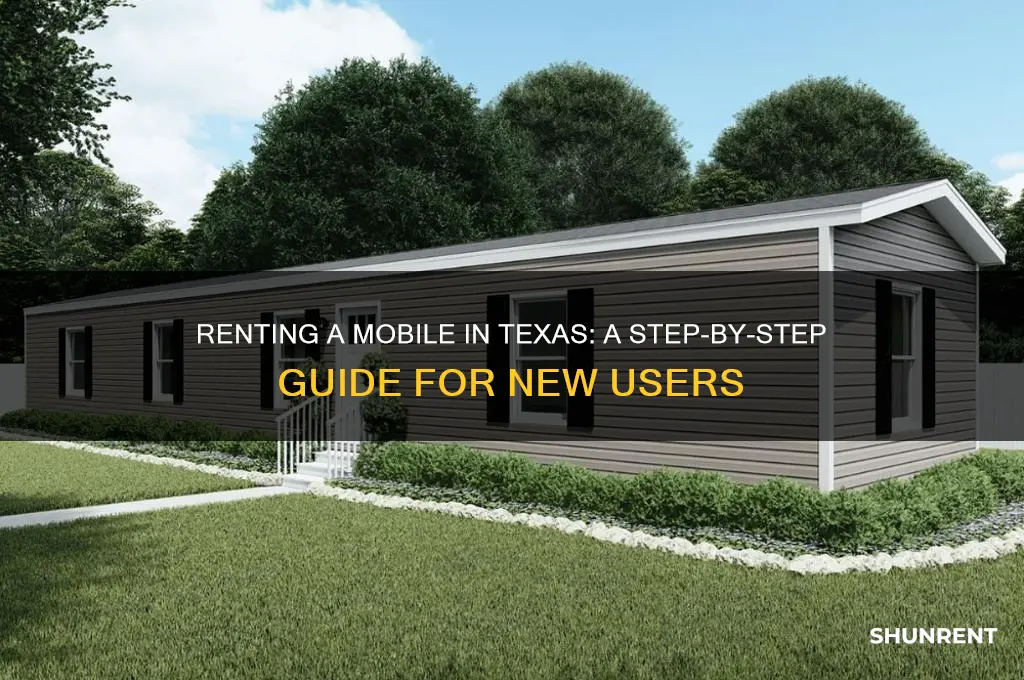 how to rent a new mobile in tecas