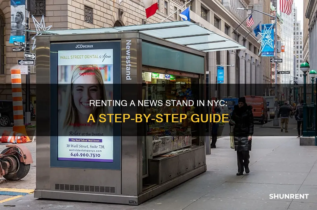 how to rent a news stand in nyc