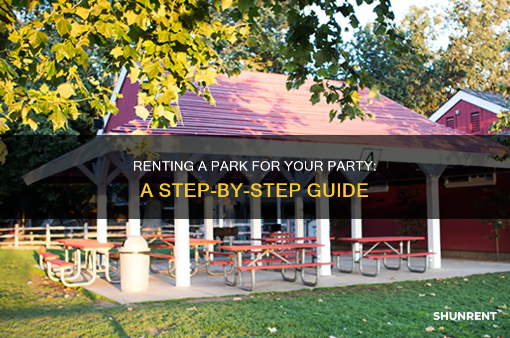 how to rent a park for a party