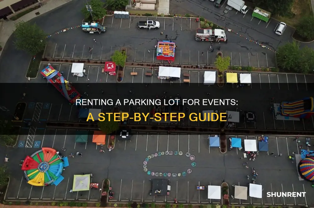 how to rent a parking lot for an event