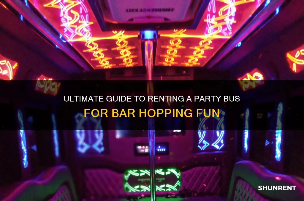 how to rent a party bus to bar hop