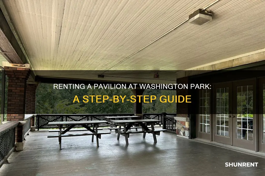 how to rent a paviliion at washington park