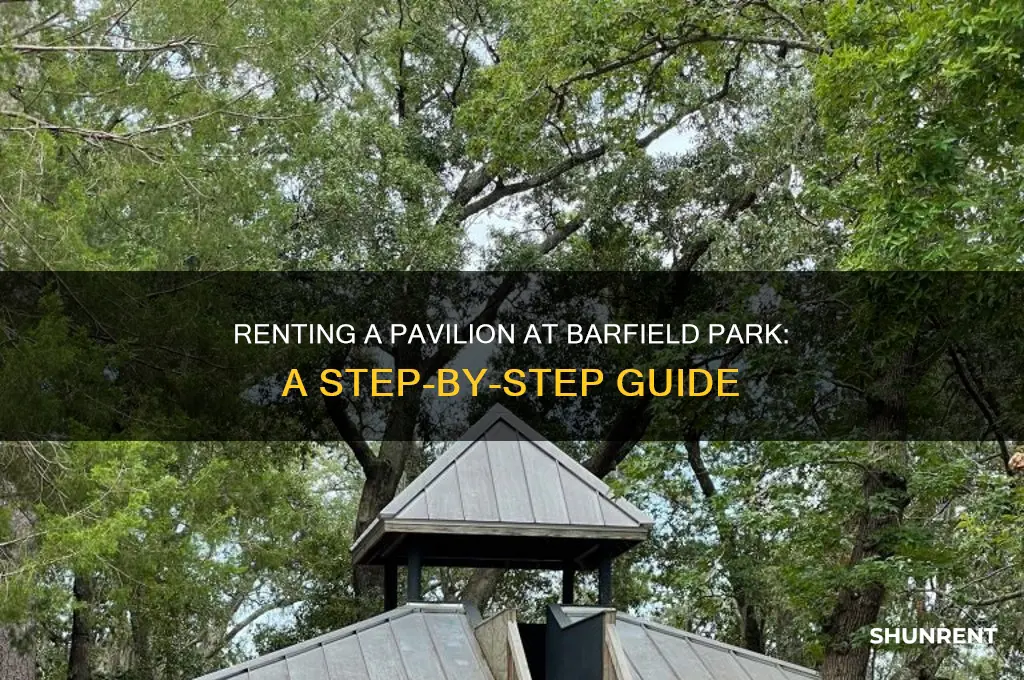 how to rent a pavilion at barfield park