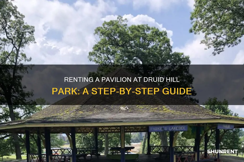 how to rent a pavilion at druid hill park