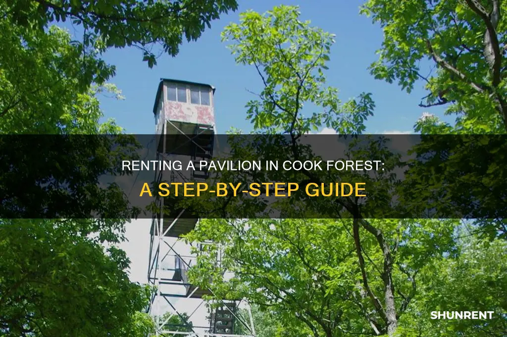 how to rent a pavillion cooks forest