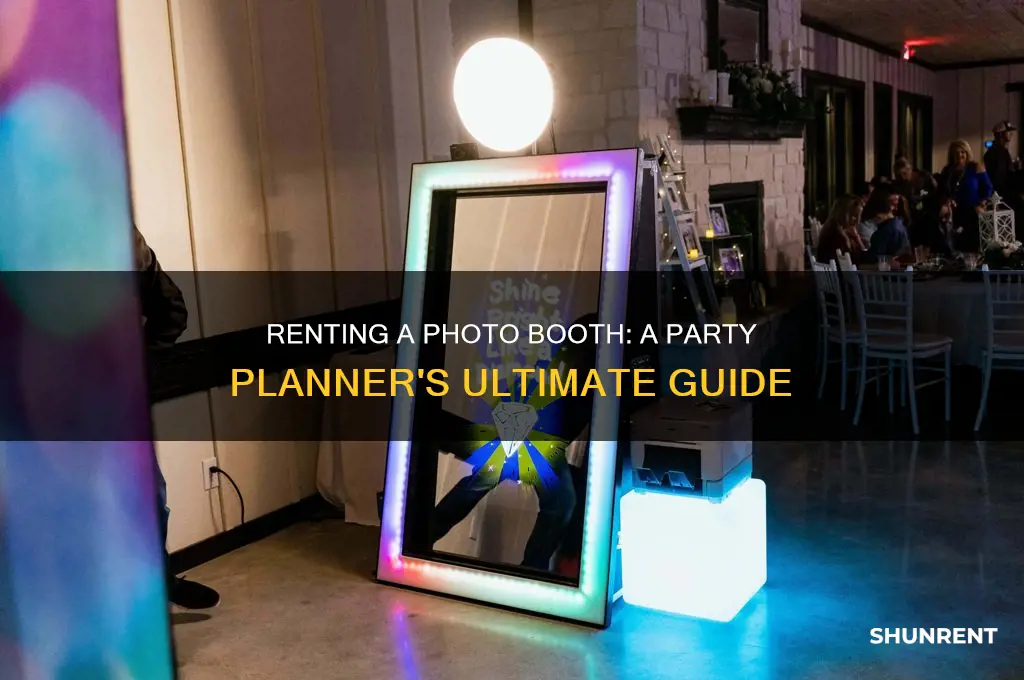 how to rent a photo booth for a party
