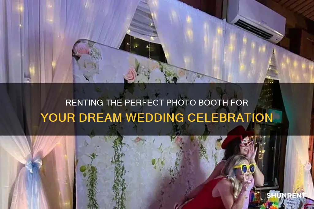 how to rent a photo booth for a wedding