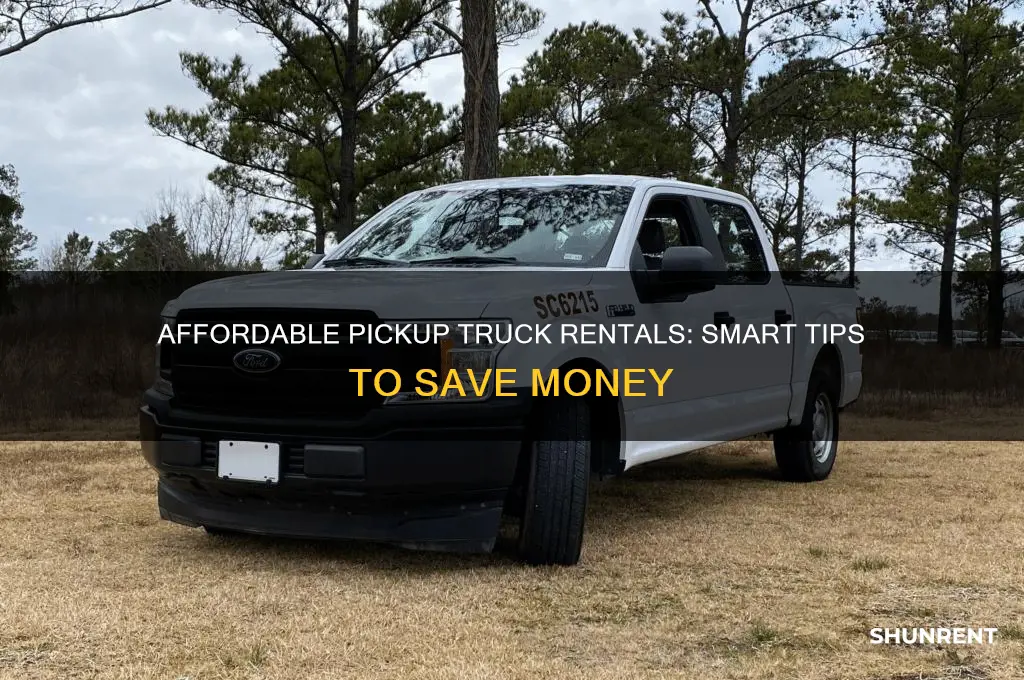 how to rent a pickup truck cheap