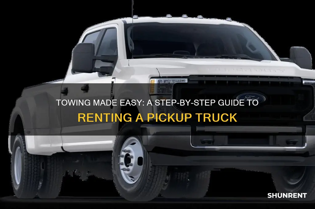 how to rent a pickup truck for towing