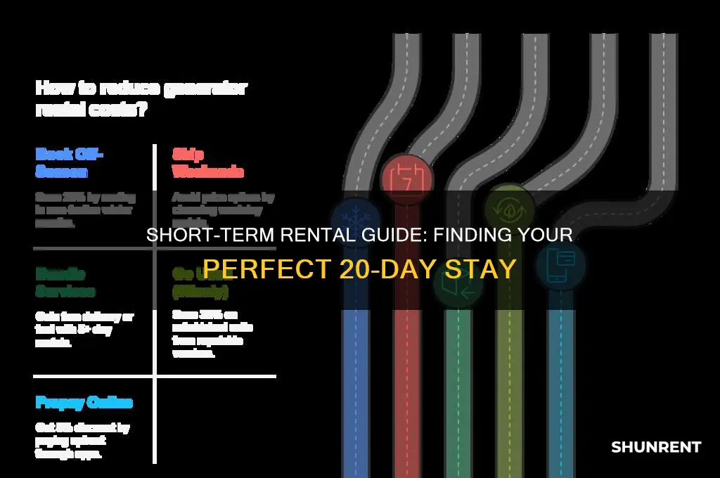 how to rent a place for 20 days