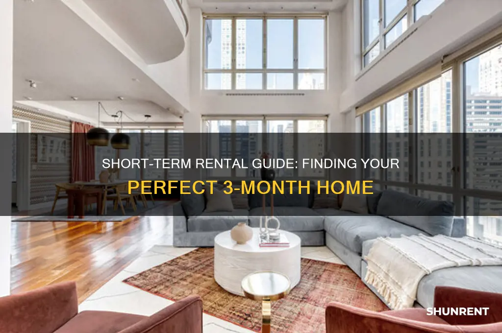 how to rent a place for 3 months
