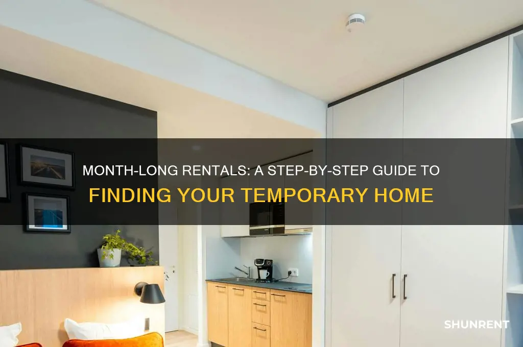 how to rent a place for a month