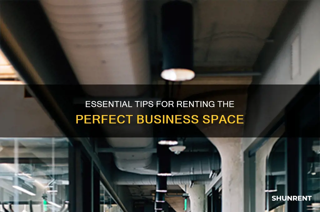 how to rent a place for business