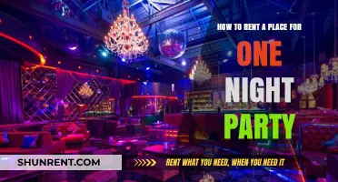 One-Night Party Rentals: Tips for Finding the Perfect Venue