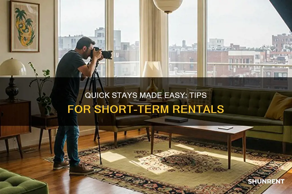 how to rent a place for shot amount of time