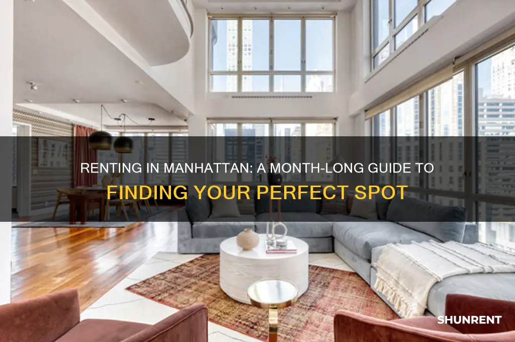 how to rent a place in manhattan for a month