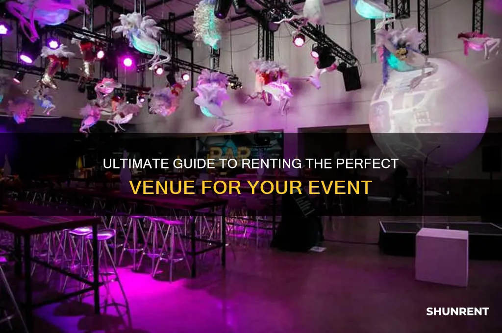 how to rent a place to hold an event