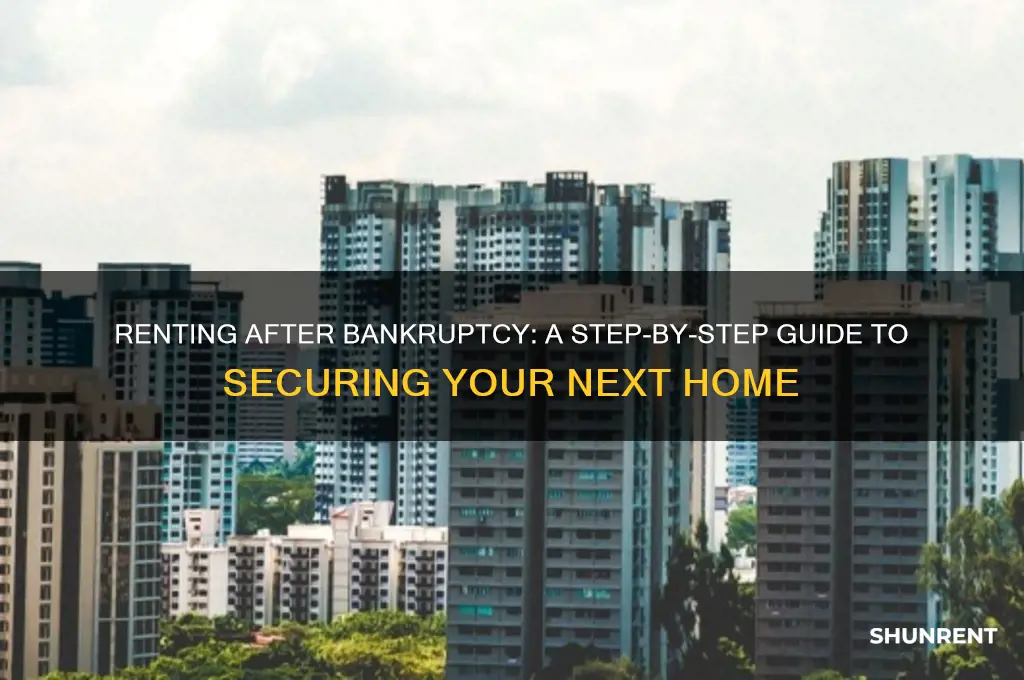 how to rent a place with bankruptcy