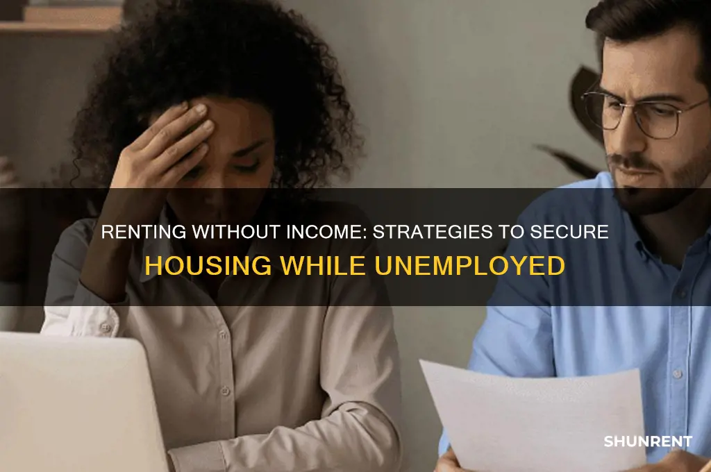 how to rent a place without a job