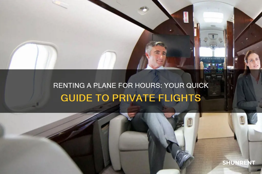 how to rent a plane for a few hours