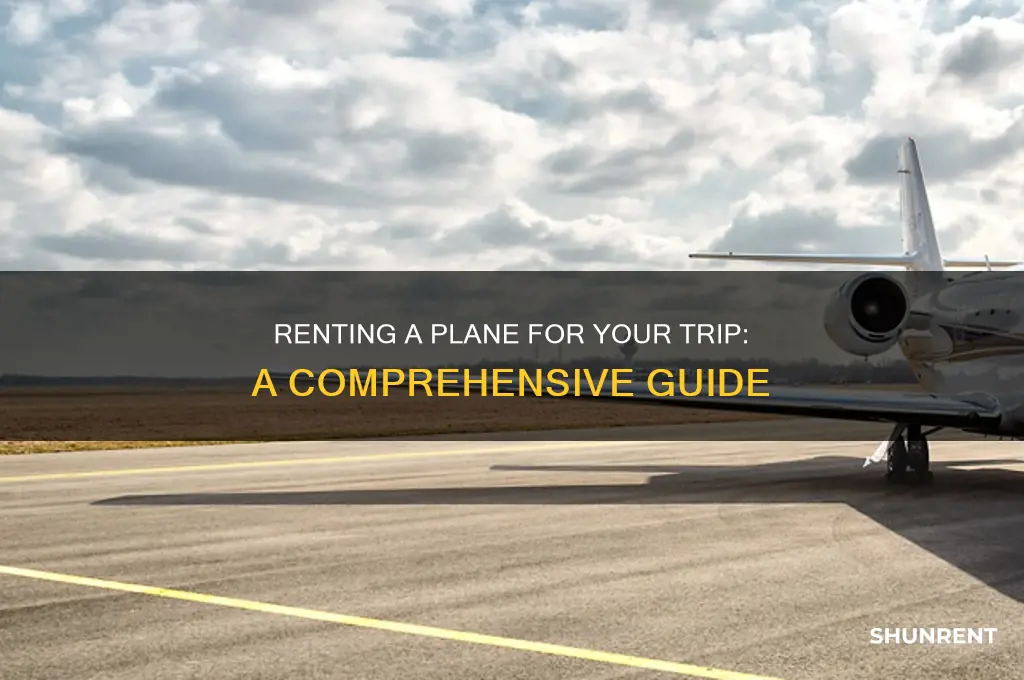 how to rent a plane for a trip