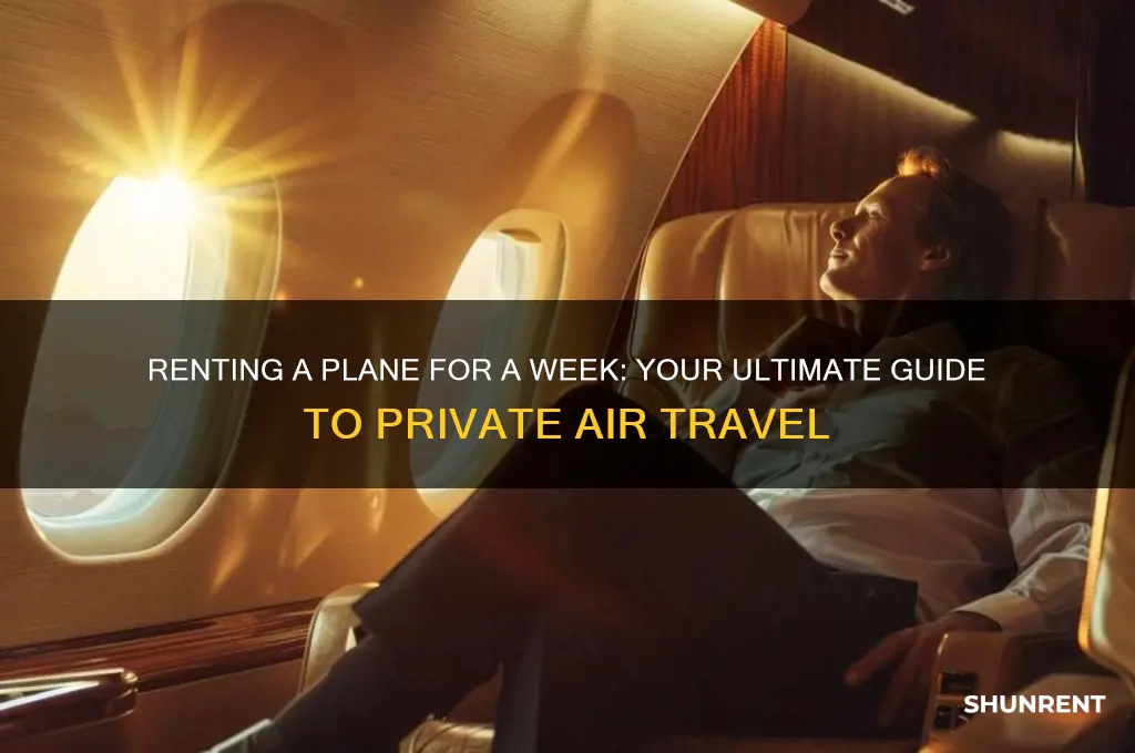 how to rent a plane for a week