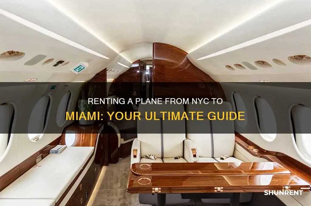 how to rent a plane from nyc to miami