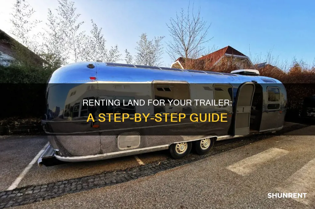 how to rent a plot of land for a trailer