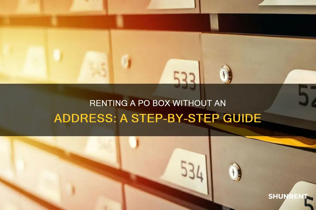 how to rent a po box without an address