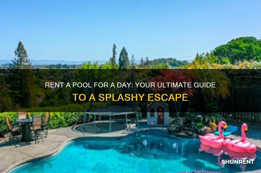 how to rent a pool for a day