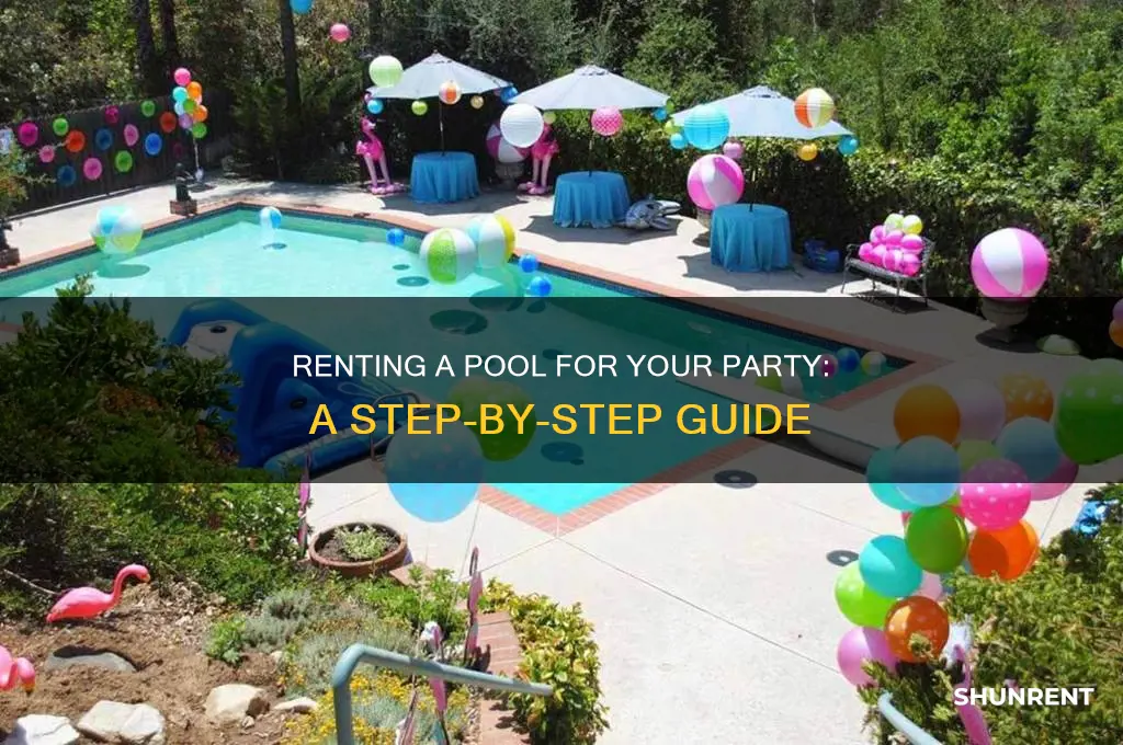 how to rent a pool for a party