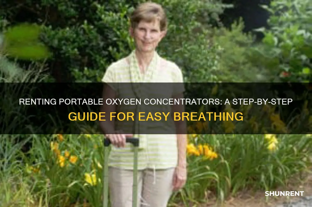 how to rent a portable oxygen concentrator