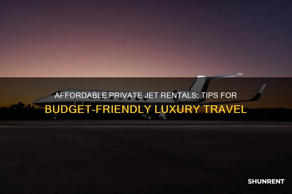 how to rent a private jet cheap