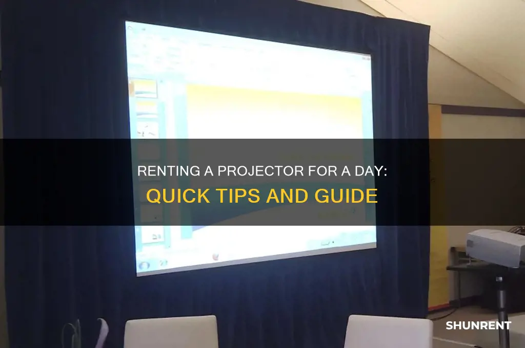 how to rent a projector for a day