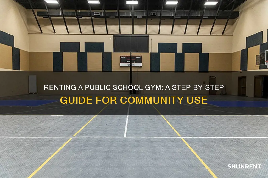 how to rent a public school gym