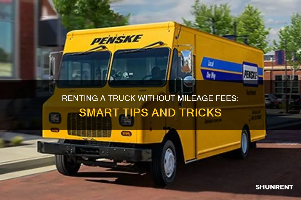 how to rent a rental truck without milegae