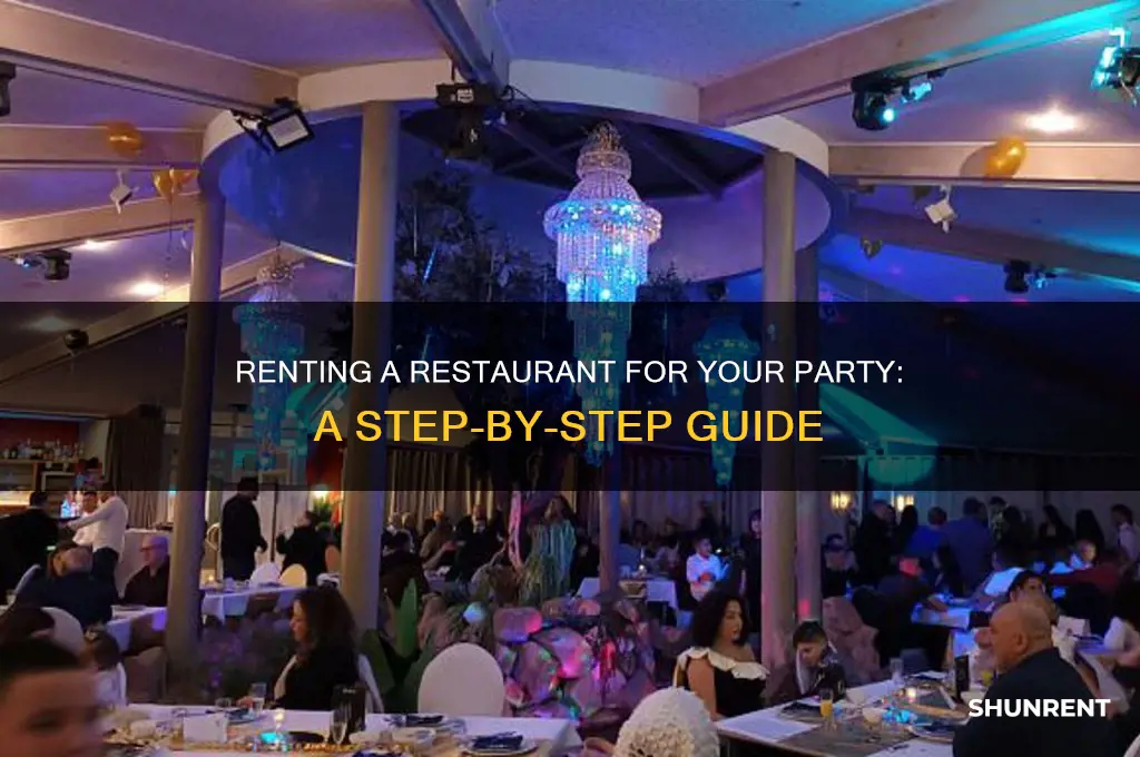 how to rent a restaurant for a party